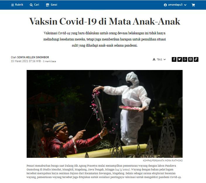 Vaksin Covid-19 di Mata Anak-anak