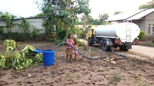 Aid for Affected People of Flash Floods in NTT  