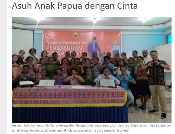 Asuh Anak Papua dengan Cinta 