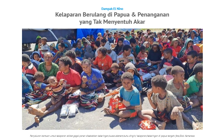 Kelaparan Berulang di Papua & Penanganan yang Tak Menyentuh Akar