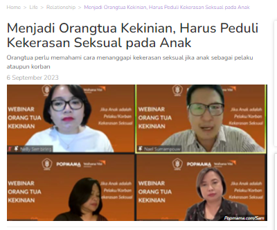 Menjadi Orangtua Kekinian, Harus Peduli Kekerasan Seksual pada Anak