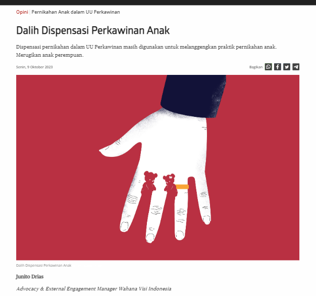 Dalih Dispensasi Perkawinan Anak