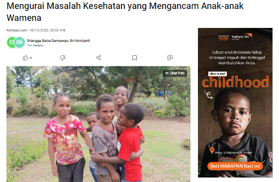 Mengurai Masalah Kesehatan yang Mengancam Anak-anak Wamena