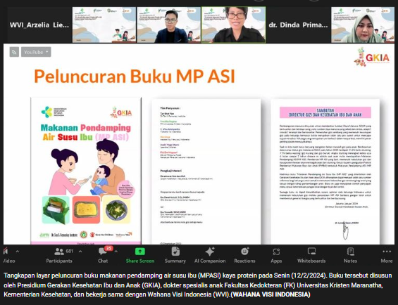 Presidium GKIA Luncurkan Buku MPASI Kaya Protein Berbasis Pangan Lokal