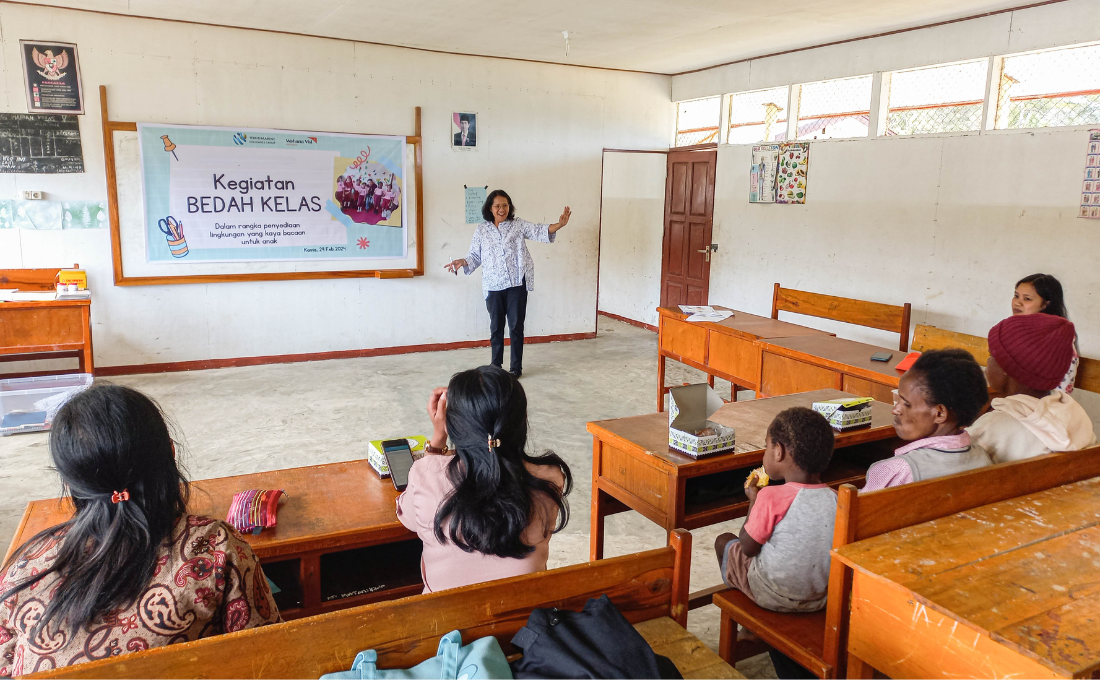 Sharing Insight, Transfering Passion for Increasing Papuan Children Reading Skill 